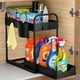 thumbnail image 1 of Estante organizador deslizante para debajo del fregadero, para cocina y baño, color negro, 1 of 5