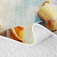 thumbnail image 5 of spefrowx 3D Ocean Starfish Bed Spread Queen for Girls Boys, Summer Seashell Beach Queen Coverlet Set, 3 Pieces, 5 of 7