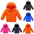 thumbnail image 4 of Atogsazn Kids Boy Girl Winter Hooded Puffer Jackets Zip Up Coats Light Weight Padded Clothes Outerwear Navy 3-4 Years, 4 of 4