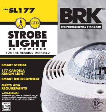 Smart Strobe Light 3 Pcs NEW First Alert BRK SL177 Hearing-Impaired 