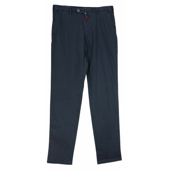 Isaia Pantalons et Capri Homme Bleu Marine Tinto Coupe Régulière - 36 US / 46 EU