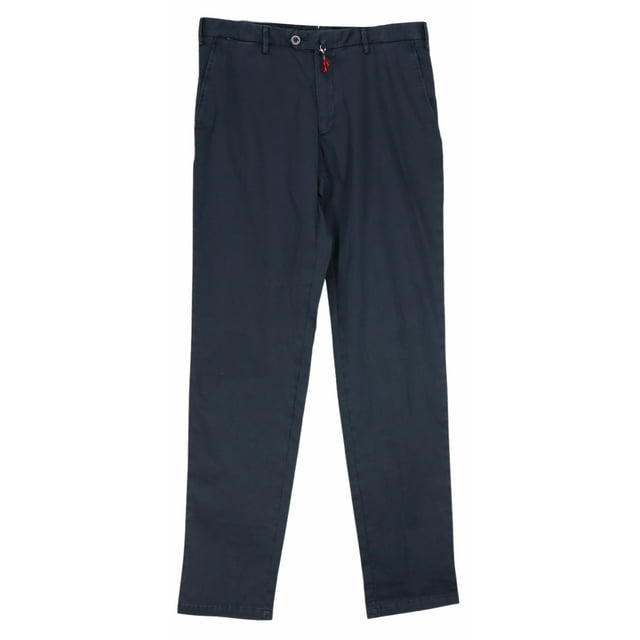 Isaia Pantalons et Capri Homme Bleu Marine Tinto Coupe Régulière - 36 US / 46 EU