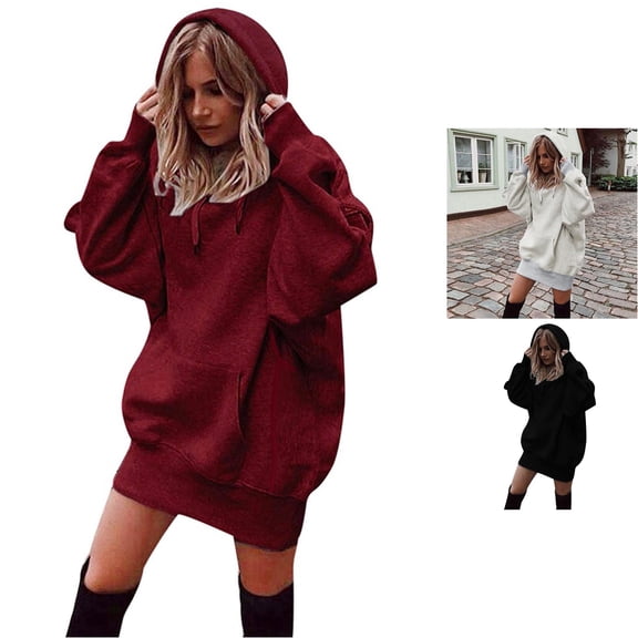 SUXIAN Hoodie For Women Pullover Solid Color Coat Long Sleeve Casual Hoodies Women S