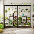 thumbnail image 6 of Tribesigns 5-Tier Tall Indoor Plant Stand, 70.9 inches Plant Shelf with 10PC Hanging Hooks, Brown, 6 of 7