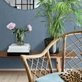 thumbnail image 2 of Chesapeake Caladesi Blue Faux Linen Wallpaper, 2 of 3