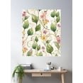 thumbnail image 2 of Colorful Botanical Bliss Poster Wall Art, Modern Wall Decor For Living Room Bedroom, 12x18 UNFRAMED, 2 of 3