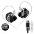 thumbnail image 1 of Auriculares KZ Duonic USB C de triple imán, planos magnéticos, 1 of 9