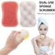 thumbnail image 3 of BRIGHTFUFU 8pcs Esponjas de ducha de baño Esponjas exfoliantes de doble cara Limpiadores corporales de limpieza, 3 of 8