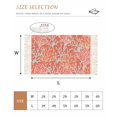 thumbnail image 2 of Orange Red Coral Coastal Hallway Runner Rug 2'x5', Ocean Nautical Seaside Beach Washable Kitchen Runner Rug with Tassels, Laundry Room Rugs Woven Cotton Carpet for Bedroom Entryway Front Door, 2 of 9
