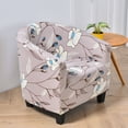 thumbnail image 2 of Modern Stretch Tub Chair Cover Soft Breathable Elastic Armchair Slipcover, Non-Slip Washable Club Chair Protector for Living Room Dining Room, 2 of 6