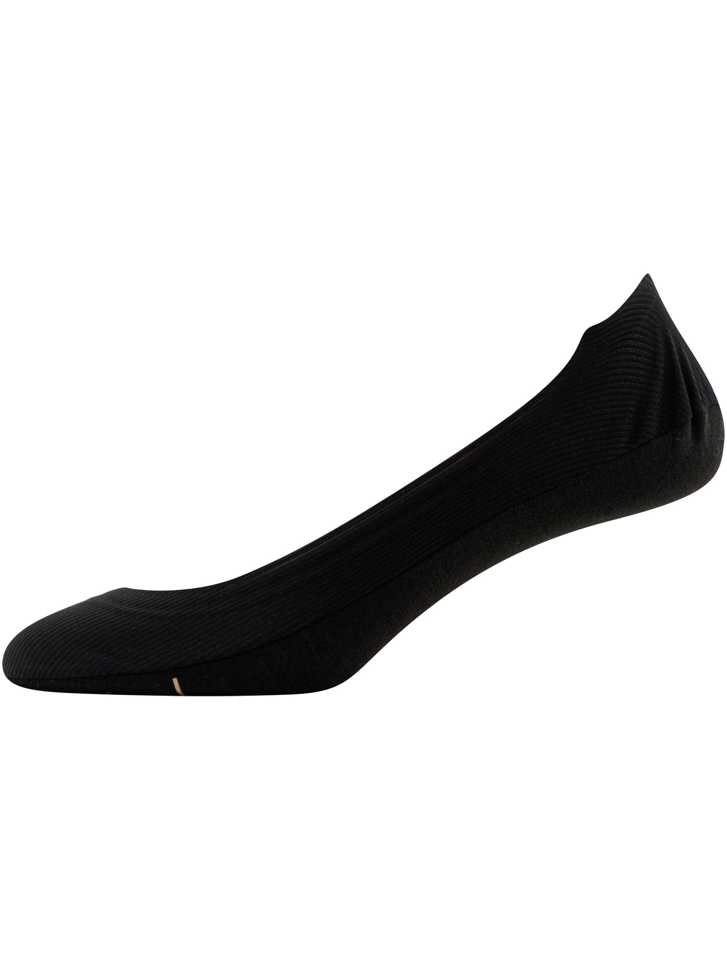 PEDS Women's Smooth Edge Rib Super Low Cut Socks Assorted, 3 Pairs, Sizes 5-10