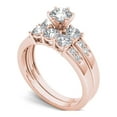 thumbnail image 5 of 1-3/8 Carat T.W. Diamond Three-Stone 14kt Rose Gold Engagement Ring Set, 5 of 5