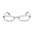 thumbnail image 2 of EYE ZOOM 5 Pairs Unisex Classic Rectangular Metal Frame Reading Glasses, Navy Blue, +1.25, 2 of 5