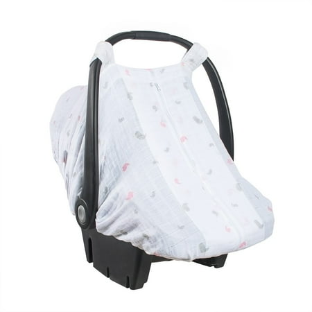 Bebe Au Lait Car Seat Cover Muslin Chickadee Walmart Com