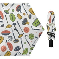 Golf Equipment Compact Sun Umbrella Windproof Travel Umbrellas for Rain Strong Portable UV Protection