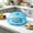 Light Blue#2, variant on Round Hollow Food Cover with Handle for Kitchen Table - Plastic Dish Guard Dust Protector for Leftover Fruit Meals - Breathable Mesh Dome for Plates Bowls Containers - Household Food Storage Cover