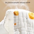 thumbnail image 6 of Muslin Elastic Covers Reusable Washable Cloth Nappies For Baby Boy Girl Soft Breathable Leak Proof Baby Care, 0-1Year, White, 6 of 8