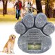 thumbnail image 1 of Piedra conmemorativa para mascotas personalizada en forma de pata para homenajes en el jardín., 1 of 7
