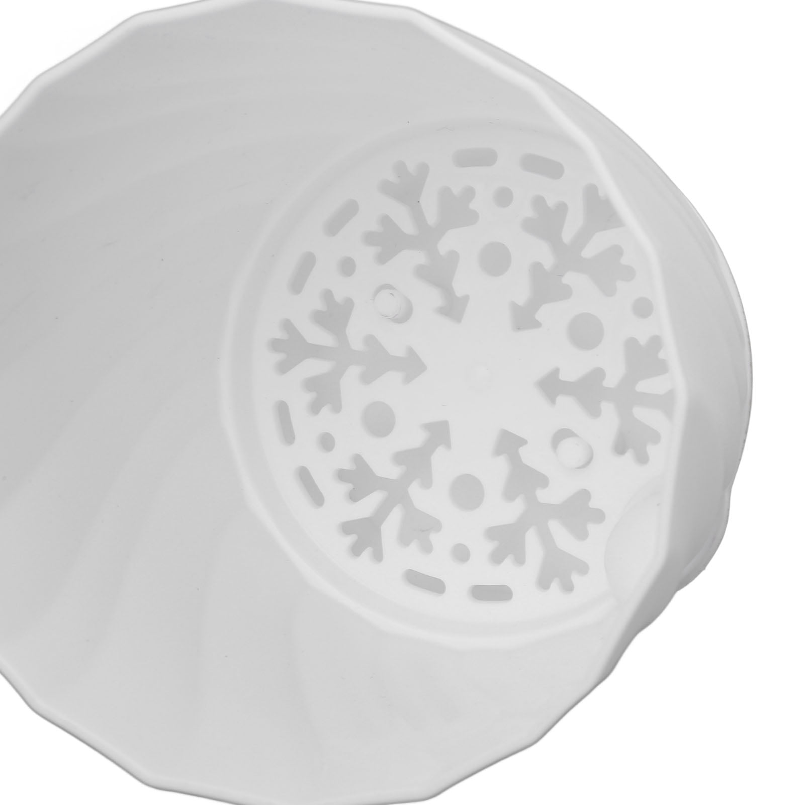 YAHHU 6pcs Plastic Flower Plant Pots Gardening Container with Drainage Holes for Home Balcony Garden, White, 4.8 inches / 12.2 cm