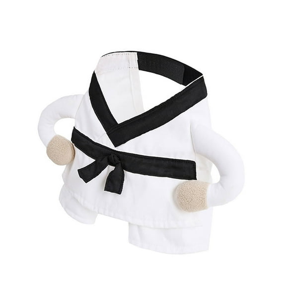 Pet Karate Costume With Breathable Fabric Easy To Wear 2 Leg Clothes For Dog Cats Halloween Party Dressingup Outfit