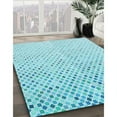 thumbnail image 3 of Ahgly Company Machine Washable Indoor Rectangle Transitional Blue Diamond Blue Area Rugs, 8' x 10', 3 of 7