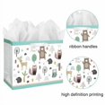 thumbnail image 4 of BUTTERFLY- 13" Large Baby Gift Bag With Card And Tissue Paper For Baby Shower,Kids, 4 of 5