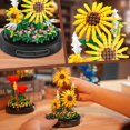 thumbnail image 5 of Flower Bouquet Building Set, 545 PCS Sunflower Mini Building Blocks Kit for Adults Kids, Flowers Botanical Collection for Home Decor, for Her Mom Women, 5 of 7