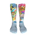 thumbnail image 3 of Cute Unikitty Unisex Long Knee Thigh Compression Crew Socks Men Women Casual Stockings, 3 of 8
