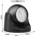 thumbnail image 3 of Outdoor Wall Light with Motion Detector - 1000 Lumen LED Outdoor Lighting, Battery Powered Cordless Lighting, 360 Degree Swivel and Tilt, 3 of 5