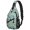 Boston Terrier and Floral Blue Pattern, variant on Irish Setter and Floral Beige Pattern Sling Backpack, Unisex Daily Travel Sling Pack with Side Mesh Pockets, Breathable Padded Back Gift Ideas for Holiday Birthday Gifts