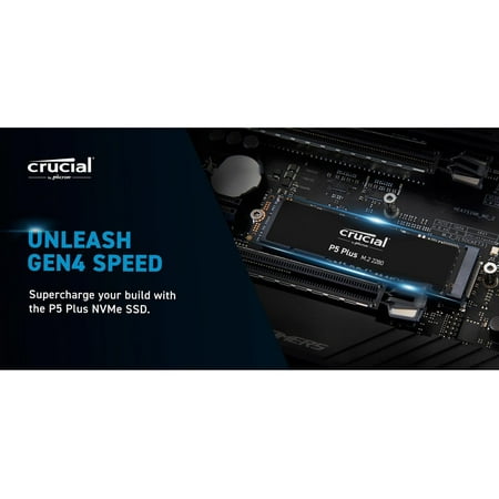 Crucial - P5 Plus 2TB 3D NAND Internal PCIe Gen 4 x4 NVMe Solid State Drive M.2