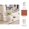 thumbnail image 5 of Decorative Terracotta Vase with Handles for Living Room Decor - Home Decor Accents for Bedroom, Entryway Table, and Office - Casual Flower Vase for Shelf or House Display - 10", White, 5 of 13