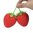 thumbnail image 3 of Artefacto antiestrés en forma de fresa, globo antiestrés, fruta simulada, herramienta pequeña y extraña, 3 of 5