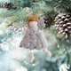 thumbnail image 2 of Gibobby Adornos colgantes de Ángel con astas de peluche de Navidad, colgante de árbol de Navidad para el, decoración de fiesta de cumpleaños(Gris), 2 of 5