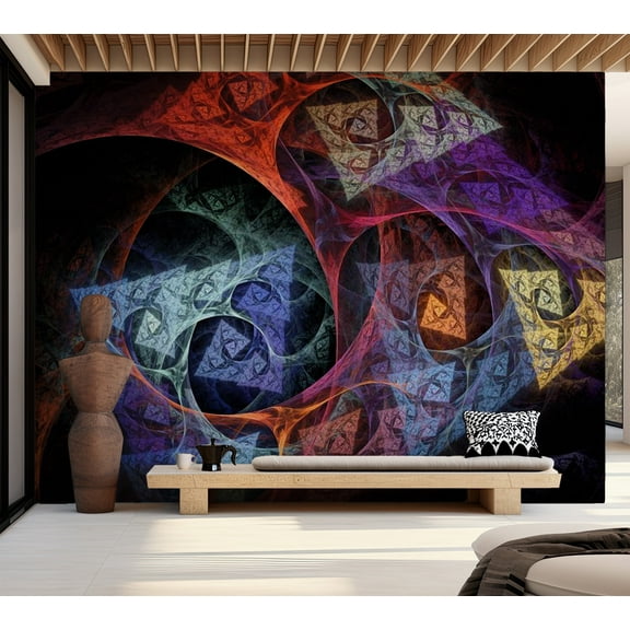 Tiptophomedecor Abstract Wallpaper Wall Mural - Into The Land Of Imagination