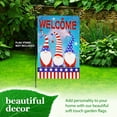 thumbnail image 4 of G128 Garden Flag Patriotic Decoration Welcome 3 Patriotic Gnomes 12"x18", 4 of 8