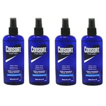 4 Pack of Consort Hair Spray, Unscented Extra Hold 8 Ounce