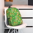 thumbnail image 3 of Disketp St Patrick's Day6 Mochila Escolar de 15 Pulgadas, Mochila Ligera para Estudiantes, Viajes y Trabajo, Cómoda y Resistente para el Uso Diario, 3 of 6