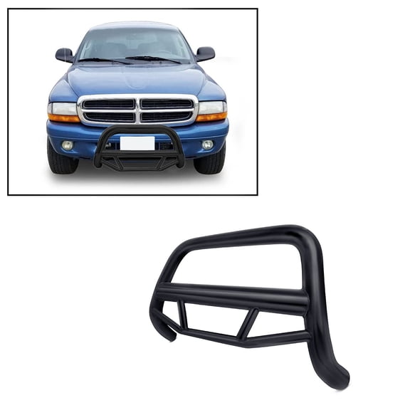 Black Horse Max Bull Bar No skid plate Black Compatible with 1998-2004 Dodge Dakota|1998-2003 Dodge Durango-MBB-DOB2001
