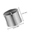 thumbnail image 2 of PTOOTP 4Pcs Stove Knobs for Gas Stoves Round Zinc Alloy Home Cooking Silver, 2 of 8
