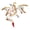 White Gold & Red, variant on Dragon Figurine, White Gold Red, 7.87 x 11.81 inches, Desktop Decoration, Holiday Gift