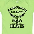 thumbnail image 4 of Inktastic Handpicked for Earth by My Sister in Heaven with Angel Wings Boys or Girls Baby Bodysuit, 4 of 5