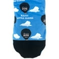thumbnail image 2 of OoohGeez Cozy Sherpa Slipper for Men's & Women's,Fluffy Fuzzy Grippers Socks, All Happy Clouds, M/L, 2 of 4
