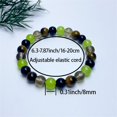 thumbnail image 3 of Tiger Eye Bead Bracelet for Men & Women - Natural Stone Bracelet with Black Onyx and Smoky Quartz for Good Luck, Wealth, and Adjustable Chakra Healing, 3 of 5