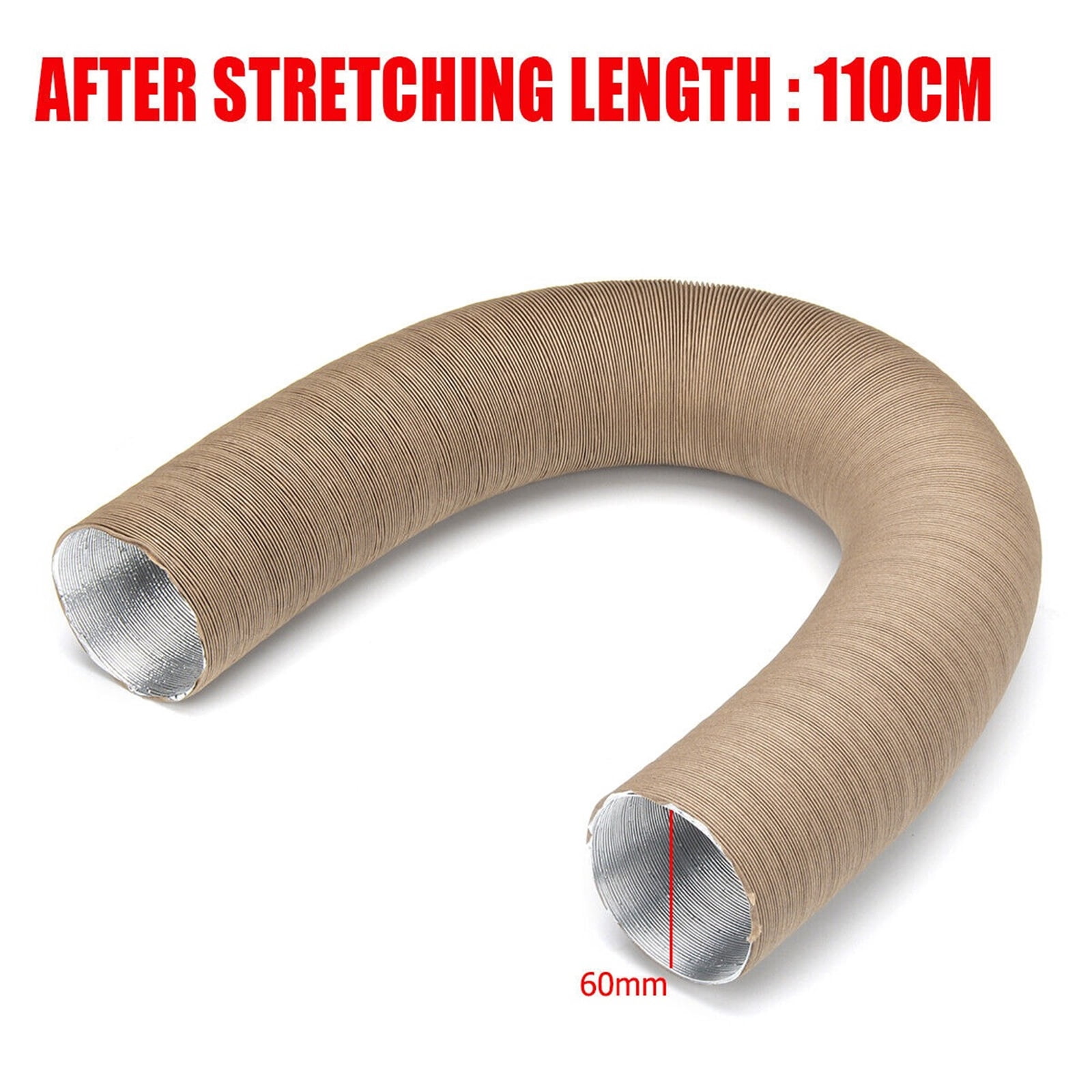 Heater Duct Aluminum Foil 4 Pack 110cm 60mm Air Duct Pipe for Diesel Heater