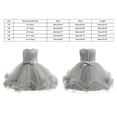 thumbnail image 3 of Little Girl Dresses Gray Flower Princess Dress Sequin Fluffy Yarn Birthday Dress Dress Kids Sundress,Size 6 Years-7 Years, 3 of 9