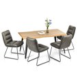 thumbnail image 1 of Homy Casa 5 Piece Dining Room Set - Rectangular Dining Table and 4 Industrial Side Chairs for 4 Person, 1 of 13