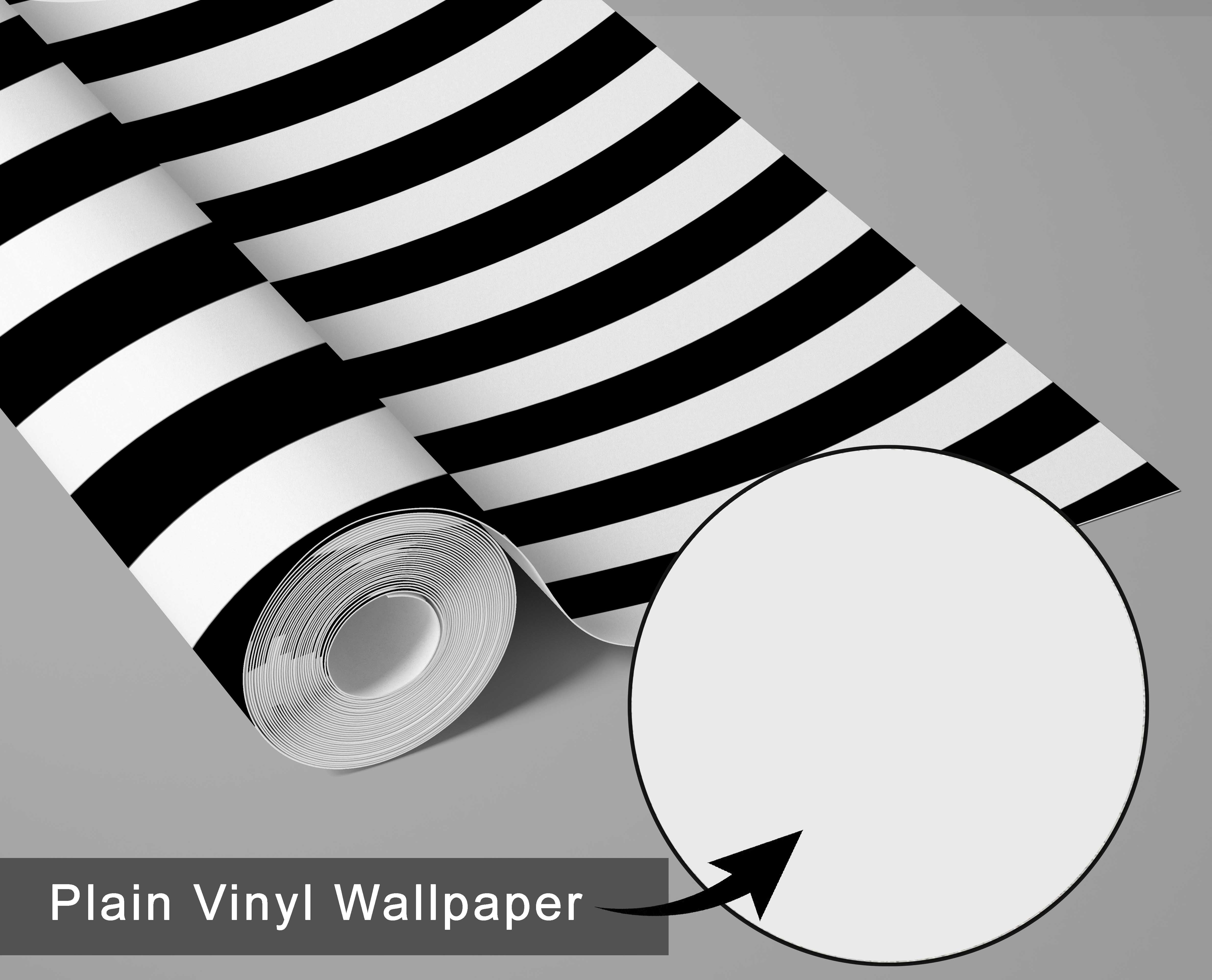 S4Sassy Self Adhesive Wallpaper, Black Vertical Stripes Wallpaper, Removable DIY Vinyl Wall Covering, Peel and Stick Contact Paper for Entryway Accent Wall, Easy Home Decor Solution(25"x120")