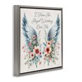 thumbnail image 4 of Stupell Industries Angel Watching Me Plants & Flowers Painting Gray Floater Framed Canvas Art Print Wall Art, 18 x 18, 4 of 10