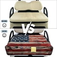 thumbnail image 5 of Uorisanigo Retro American Flag Golf Cart Seat Covers Universal Golf Cart Seat Towel Blanket with 4 Front Pockets, Fits for EZGO, Club Car, Yamaha and More Golf Seat Protector, 5 of 7